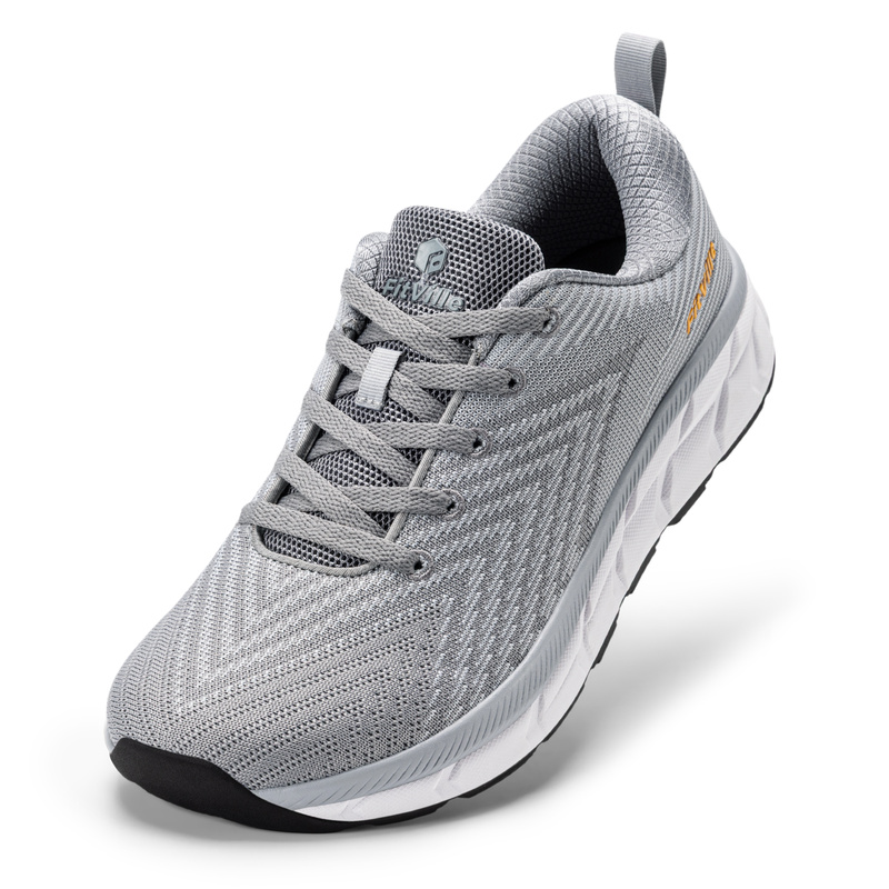 Breathable Mesh Athletic Shoes - FitVille Mens Wide Fit Trainers Lightweight