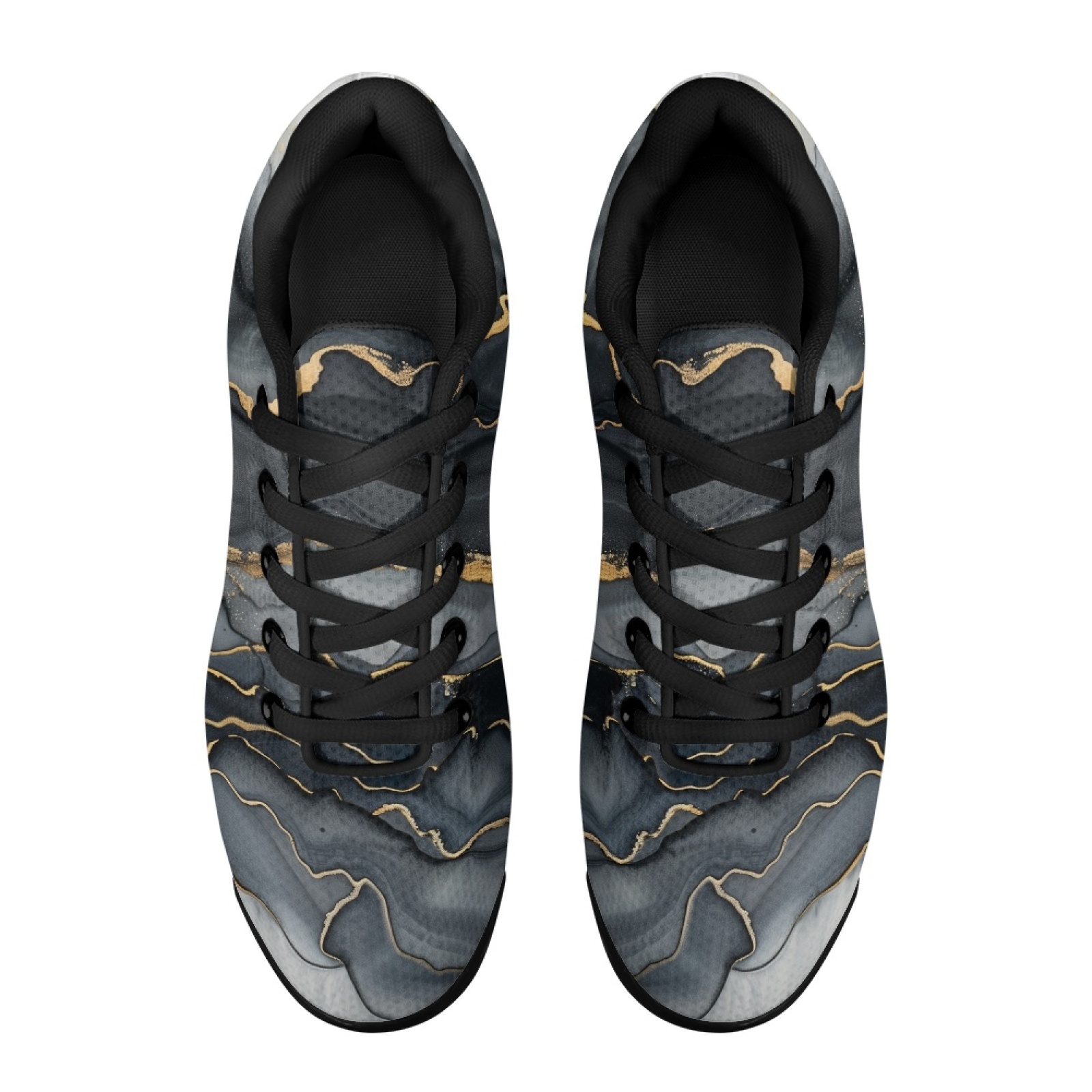 PENSTROLL Black Gold Marble Ai - огляд і ціна Air Cushion Jogger Shoes Men