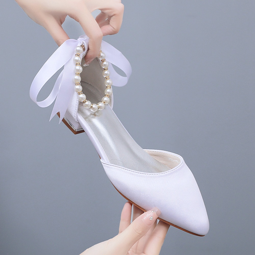 Wedding Shoes Bride Flat Heel  - огляд і ціна Sandals