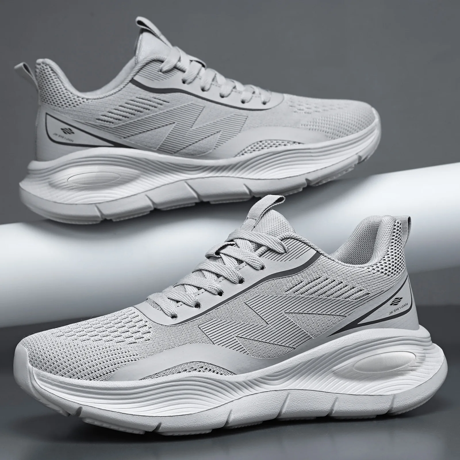 Men Mesh Running Sneakers Ligh - огляд і ціна Shock Absorbing Gym Trainers